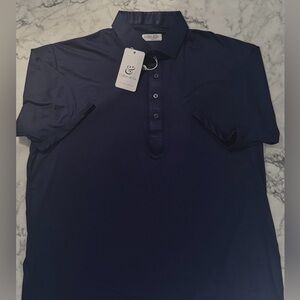 Collars & Co. | Dk Blue | Featherweight  | Polo Shirt | Mens XL